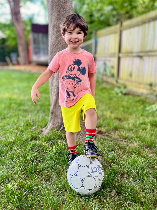 Playing Soccer in the Backyard