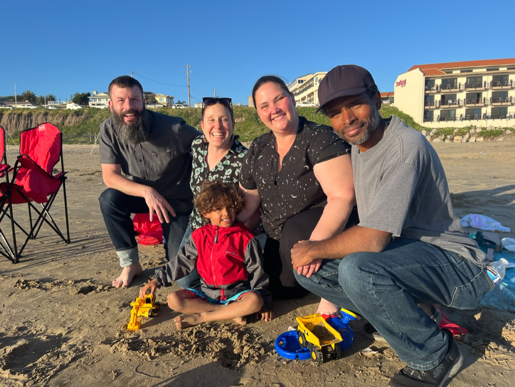 At the Beach with Friends