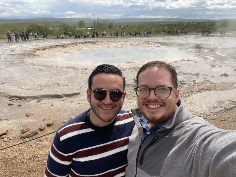 Visiting an Iceland Geyser