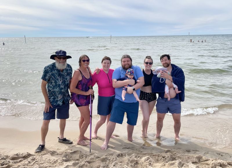 Family Day at Lake Michigan